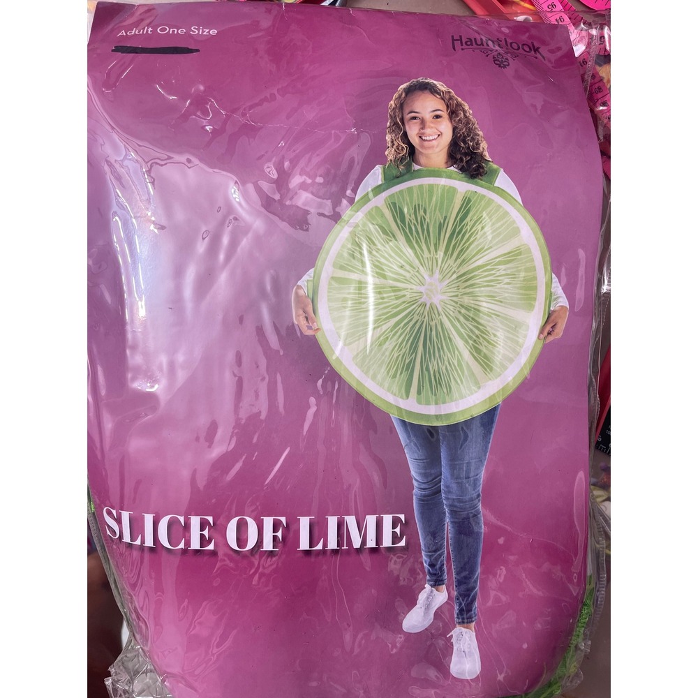 Hauntlook Slice of Lime Costume Adult One Size Green Fruit Halloween Headband